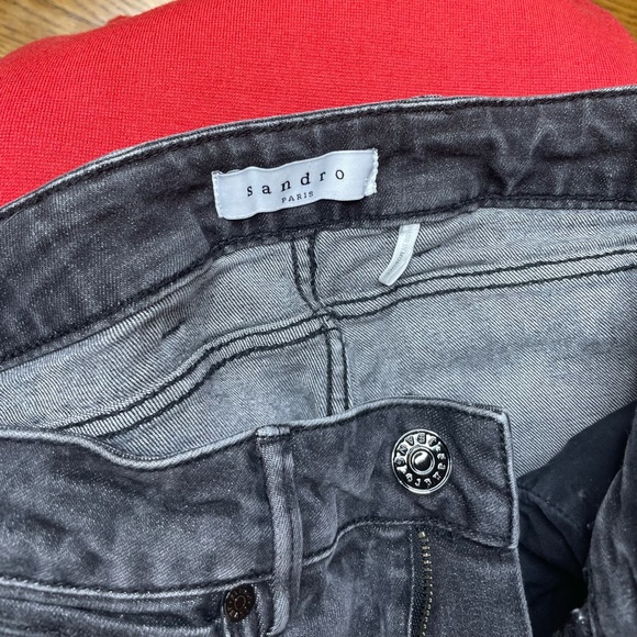 Sandro Houndstooth Skinny Jeans - Picture 2 of 7